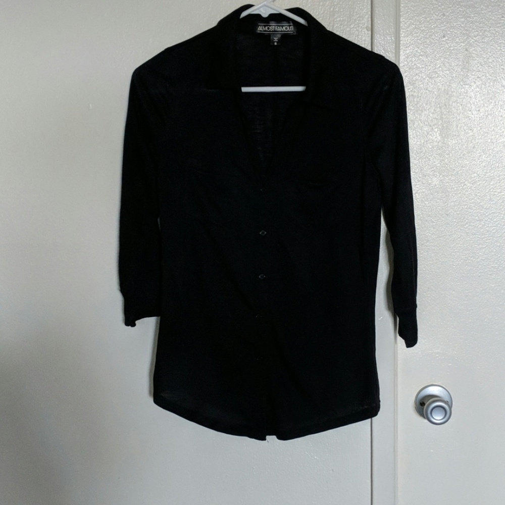 ✨BOGO FREE Black Button Up